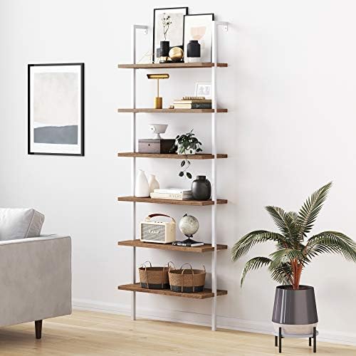 Nathan James Theo 6-Shelf Tall Bookcase, Wall Mount Bookshelf by Unknown