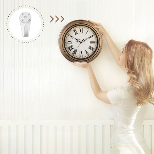 Plumeet Small Retro Wall Clock, Roman Numerals, Battery Operated - Image 6