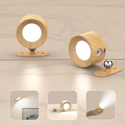 AKSDA Battery Operated Wall Sconce, Wall Lights, 3 CCT by AKSDA