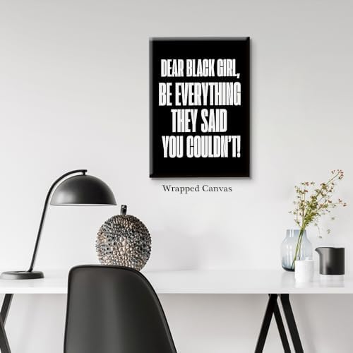 Be Everything They Said You Couldn't Motivational Canvas Wall Art, - Image 5