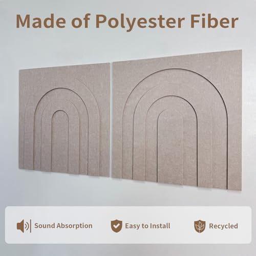 3D Decorative Felt Double-layer Acoustic Panels Arch Pattern - Image 4
