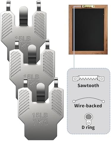20 PCS 15 lb Drywall Picture Hangers Claw Heavy Duty Damage Free - Image 4
