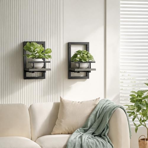 Sbosbo Floating Shelves for Wall Plant Shelf Indoor Wall Mounted Shelves - Image 6