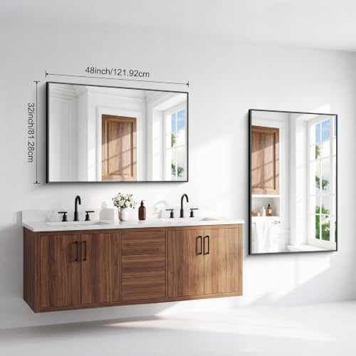 BONEWEI Bathroom Mirror, 32x48 inch Bathroom Mirrors - Image 7