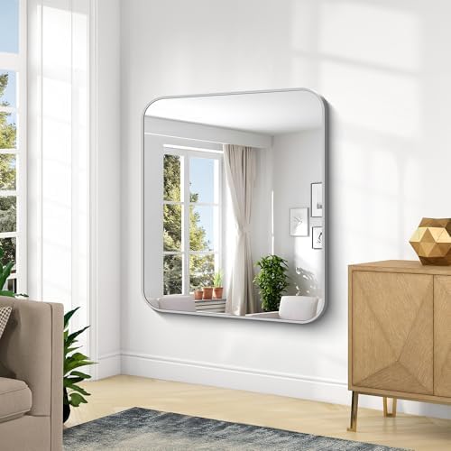 KOCUUY Silver Bathroom Mirror, 40x48 Inch Large Bathroom Mirror - Image 5