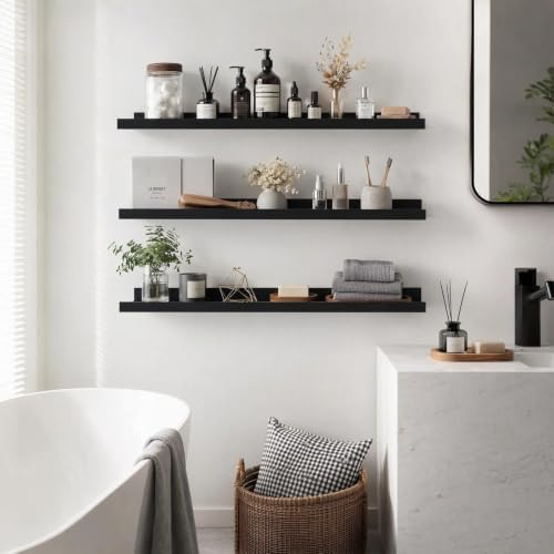 36inch Long Floating Shelves for Wall Decor, 3-Set Shelves - Image 2