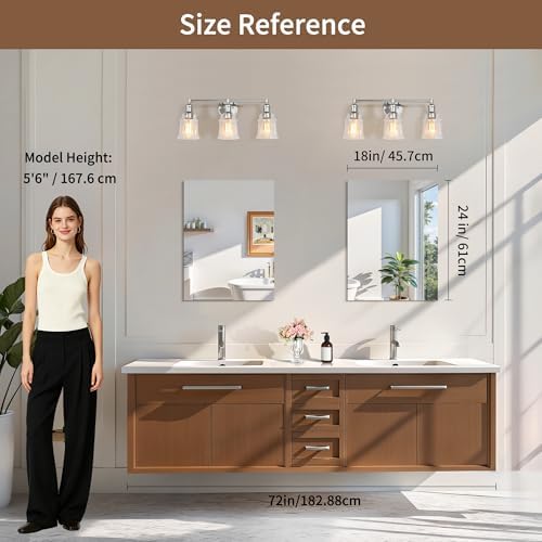 CILIBER 2-Pack 18x24 Inch Frameless Mirrors - Image 7