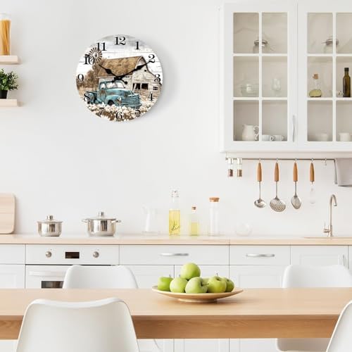 20 Inch Large Farmhouse Barn Wall Clocks Battery Operated - Image 2