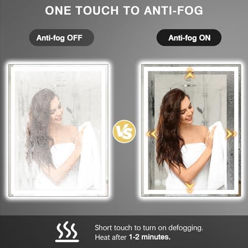 Memobarco 24" x 40" LED Bathroom Mirror - Image 6