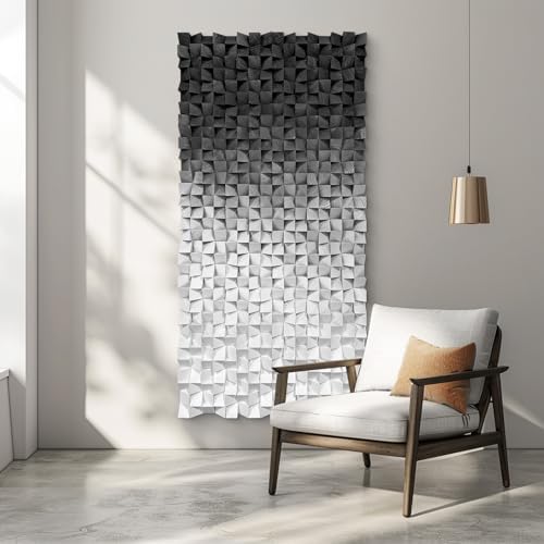 LIUZEYUE Oversized Textured Wood Wall Art, Mosaic Depth, Carved Decor - Image 6