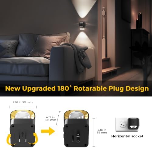L LOHAS LED Night Light Projector, Night Lights Plug into Wall Light Sensor - Image 6