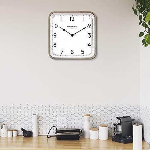 Presentime 16" Anton Modern Farmhouse Square Clock - Image 5