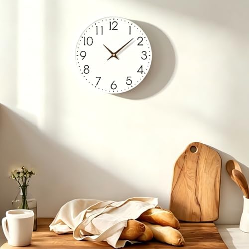 12 Inch Wall Clock, Silent Non-Ticking Modern Analog Wall Clocks - Image 6