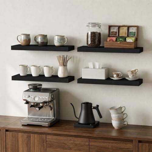 Floating Shelves for Wall, 16 inch Set of 3 Bathroom Shelf Bedroom Kitchen - Image 6