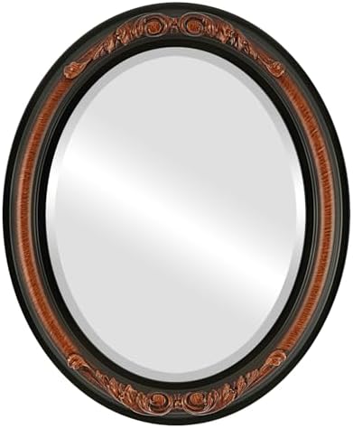 OVALCREST Oval Beveled Wall Mirror by OVALCREST