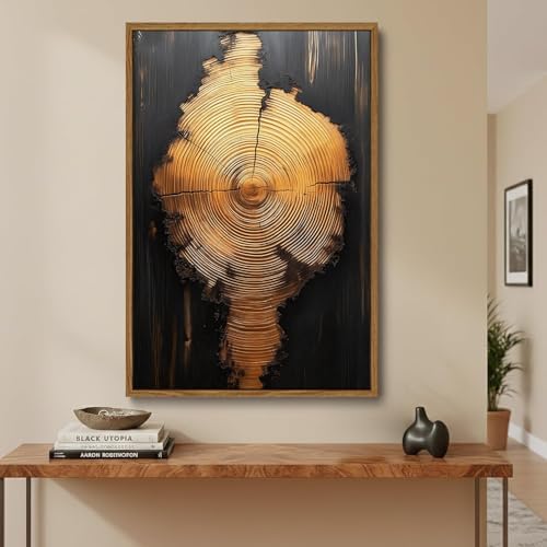 Tree Ring Wall Art Framed, Modern Nature Decor - Image 6