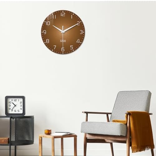 XNM Glass Kitchen Wall Clocks Battery Operated 14 Inch - Image 5