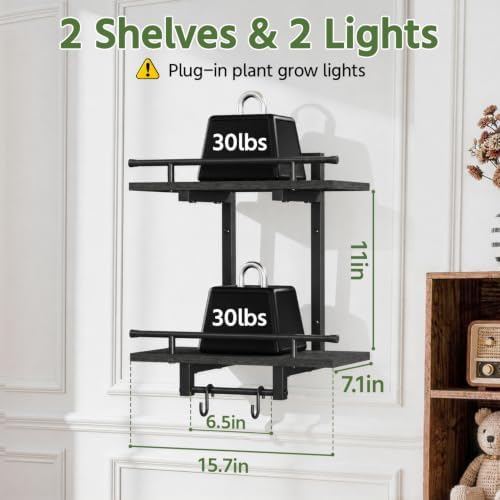 LASZOLA Floating Plant Shelves Holder Wall Indoor - Image 2