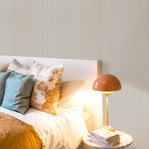 Naphite Grasscloth Peel and Stick Wallpaper Textured Modern 197in 15.7in - Image 3
