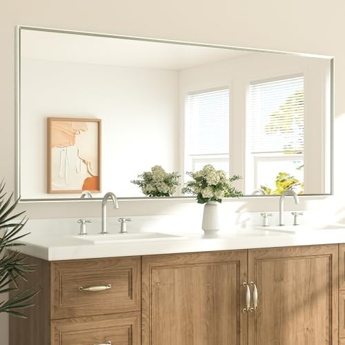 TETOTE Brushed Nickel Vanity Mirror by TETOTE