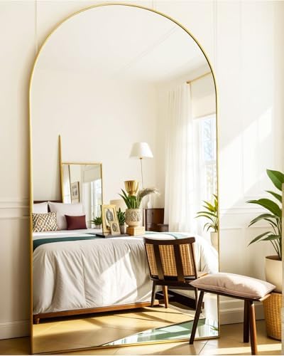 KOMCOTE 77x38 Inch Extra Large Arched Floor Mirror - Image 3