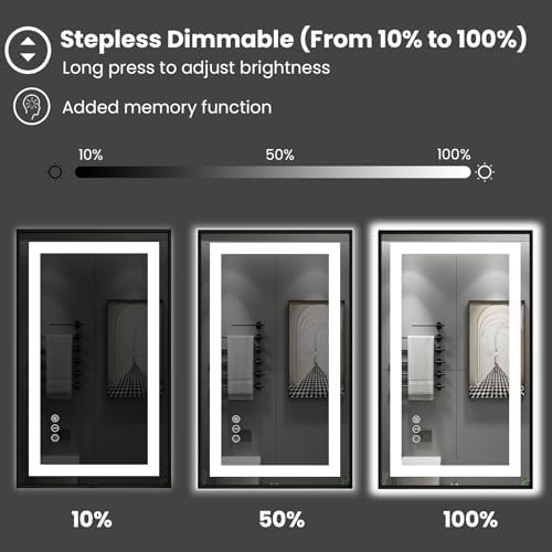 Amorho LED Bathroom Mirror - Image 3