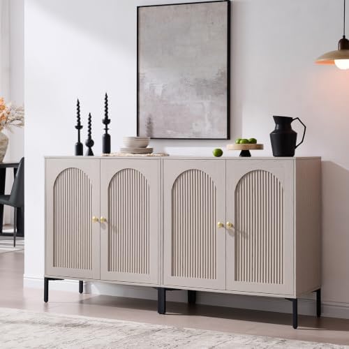 IFGET 61.75"W Modern Arch Sideboard Buffet Cabinet by IFGETEnrichYourLivingSpace