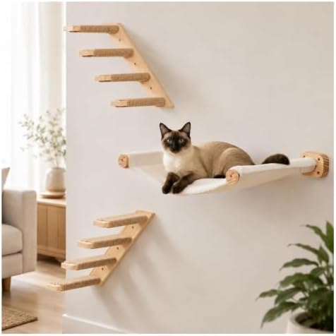 Cat Wall Hammock Set, Cat Wall Shelves by PELUOMOZ