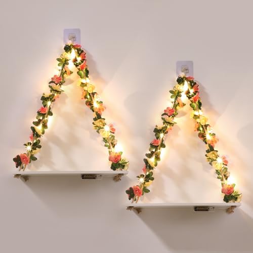 EXIN DECHEN Wall Decor for Bedroom, Floating Shelves Room Decor Aesthetic by EXINDECHEN
