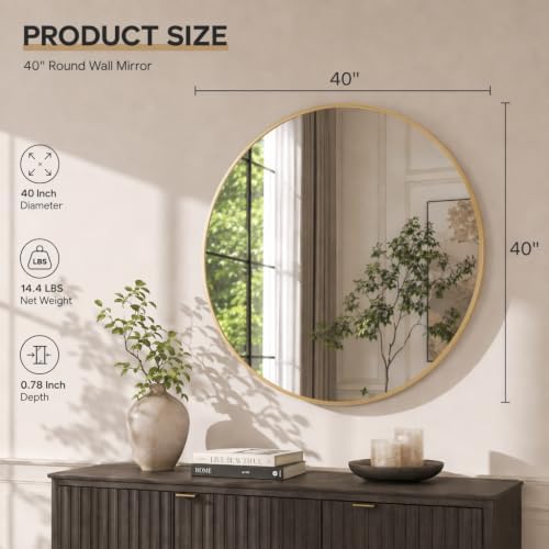 Easly 40 Inch Round Mirror - Image 4
