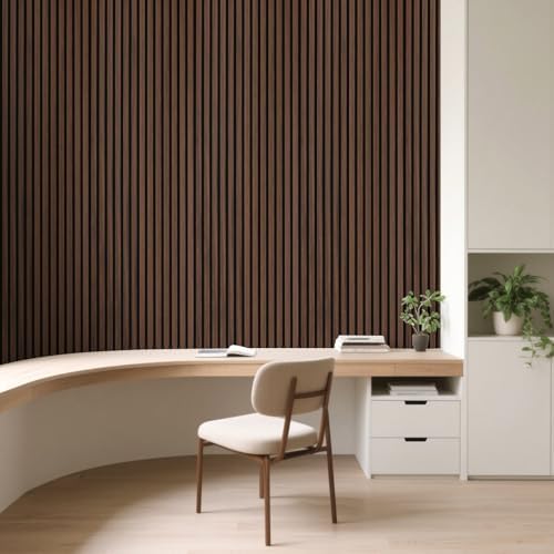 Art3d Roll-Flat Design Tile Acoustic Wood Slat Wall Panels - Image 4