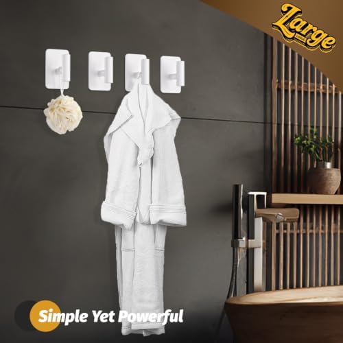 Heavy Duty Adhesive Hooks - 26lb Max - Image 2