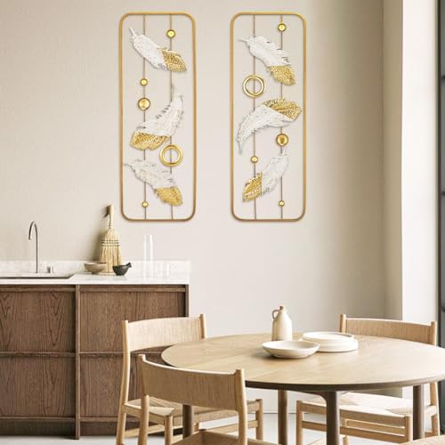 Arborus 2 Pack Gold Wall Art Décor, Modern Wall Décor - Image 3