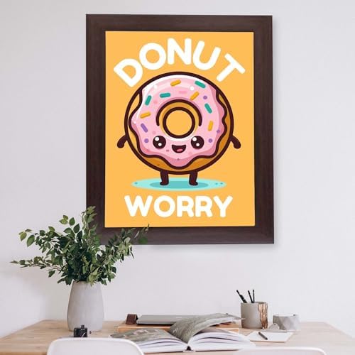 InkFlow Posters Donut Worry Canvas Poster - Image 5