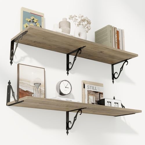 RICHFOCUS 12 Inch Deep Floating Shelves by RICHFOCUS