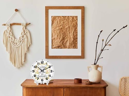 Everything is Possible wall Clock 10 inch Round Silent Non Ticking Wood Wall - Image 3