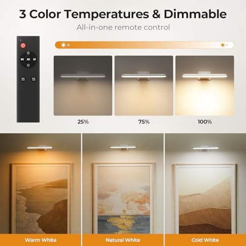 Picture Lights for Wall Rechargeable, Picture Frame Lights, Dartboard light - Image 3