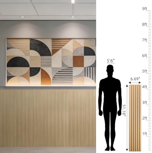 Art3dwallpanels Wood Slat Wall Paneling 51"×6.7", 16 Pack - Image 5