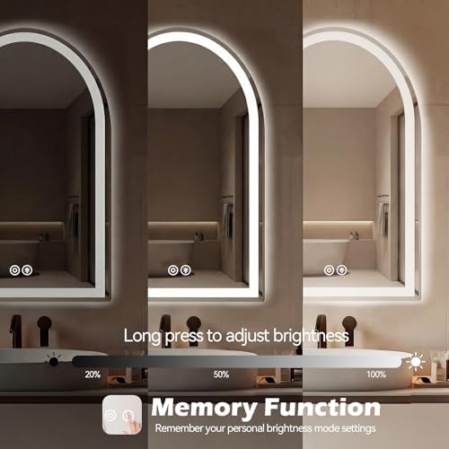 DUMOS 24"x36" LED Bathroom Mirror - Image 6