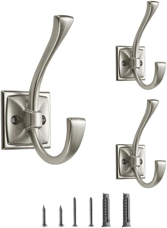 3 Pack Decorative Heavy Duty Towel Hooks by CABDM