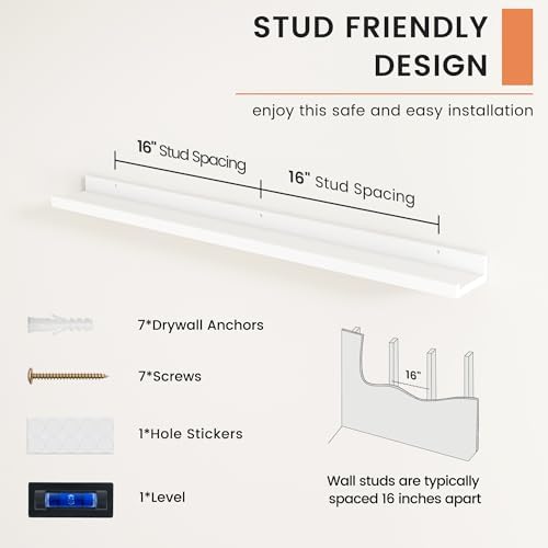 Picture Ledge Shelf, Floating Shelves - Image 5