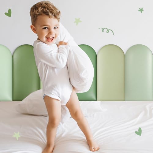 Jetec 6 Pcs Kids Wall Padding Panels, 1.18 Inch Thick Foam Wall Protector - Image 6