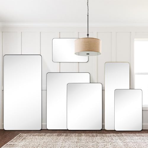 GRACTO 30 x 40'' Chrome Rectangle Bathroom Vanity Mirror - Image 7