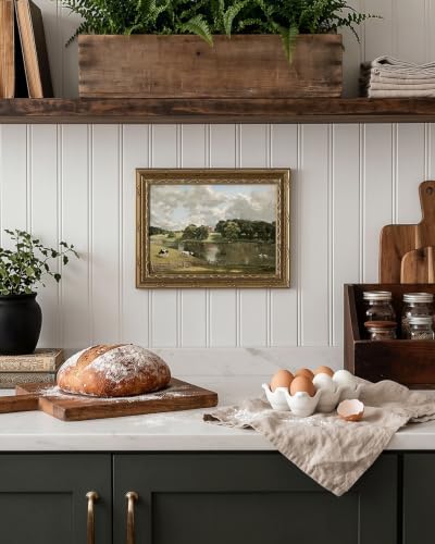 InSimSea Vintage Landscape Wall Art, Pastoral Cow Scenery Painting Prints - Image 4