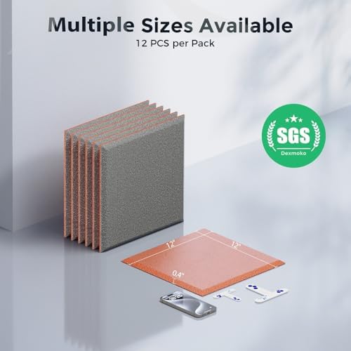 12 Pack Self-Adhesive Acoustic Panels, 2nd Generation Sound Absorbing Panel - Image 7