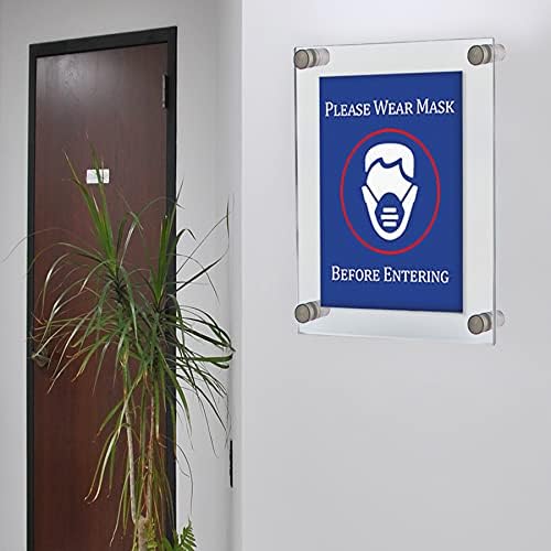 Azar Displays 105508 Floating Acrylic Wall Frame - Image 5