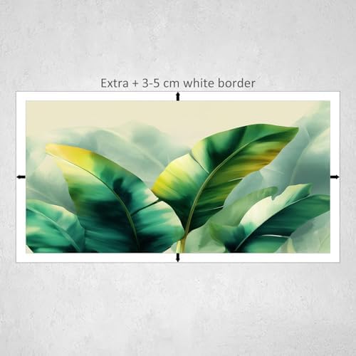Canvas Wall Art Surreal Watercolor Banana Leaf Canvas Pictures - Image 5