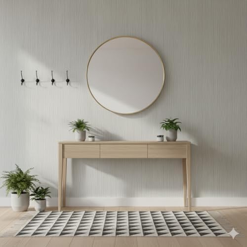 Modern Peel and Stick Wallpaper 17.3" x 197" Self Adhesive Wallpaper Textured - Image 4