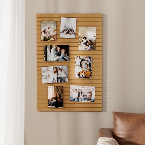MaxGear Bulletin Board 36" x 24", Longan Tan Felt Wall Tiles Room Decor - Image 6