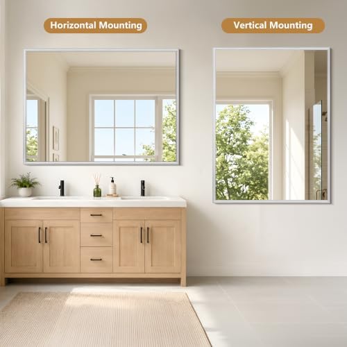 FORBATH Bathroom Mirror for Over Sink, 36x48 Inch Silver Wall Mirror - Image 5